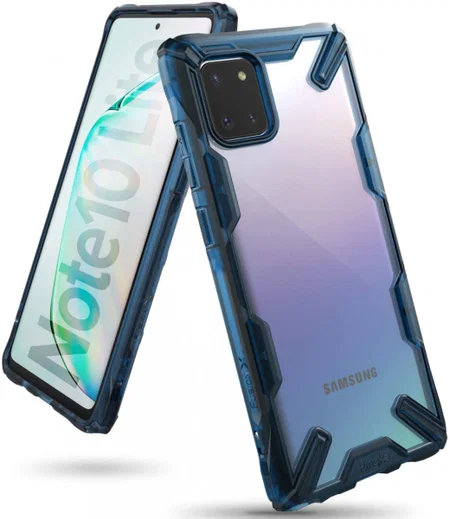 Ringke Fusion X Samsung Galaxy Note 10 Lite Hoesje Blauw afbeelding 1