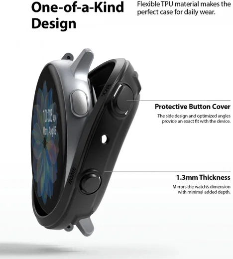 Ringke Air Sports Samsung Galaxy Watch Active 2 44MM Case Zwart afbeelding 4
