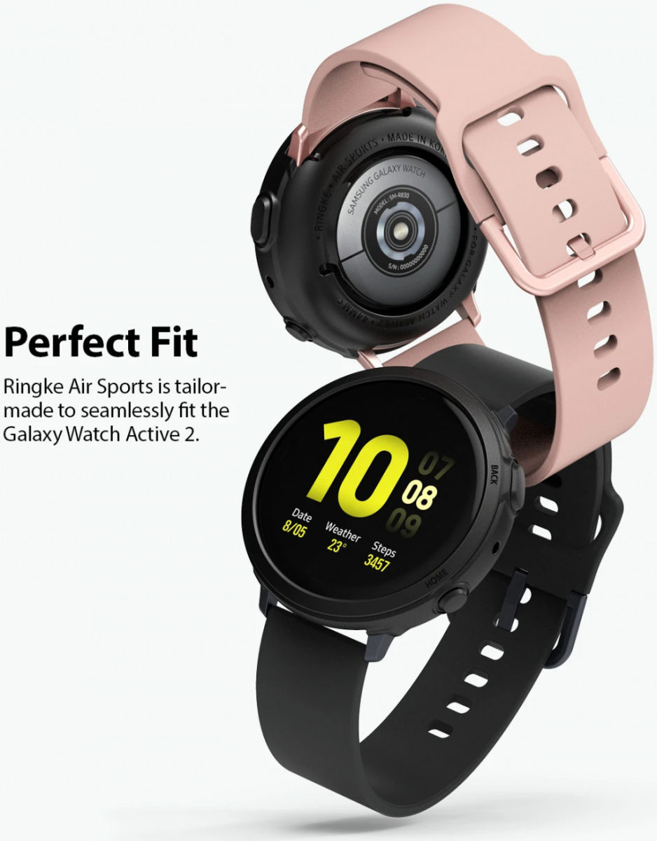 Ringke Air Sports Samsung Galaxy Watch Active 2 44MM Case Zwart afbeelding 5