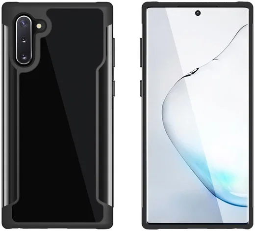 Samsung Galaxy Note 10 Hoesje Hybride Iron Man Series Zwart afbeelding 7
