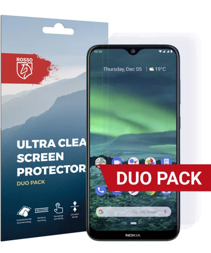 Rosso Nokia 2.3 Ultra Clear Screen Protector Duo Pack afbeelding 1