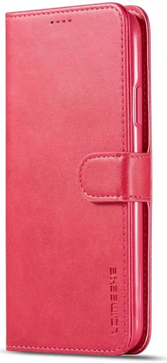 Apple iPhone 11 Pro Max Stand Portemonnee Bookcase Hoesje Rood afbeelding 4