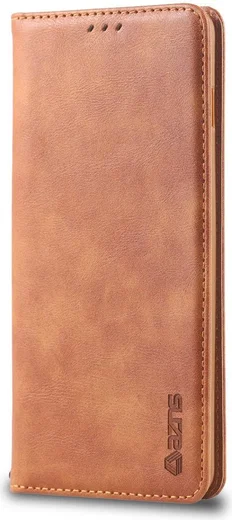 AZNS Retro Samsung Galaxy S10 5G Portemonnee Stand Hoesje Bruin afbeelding 2