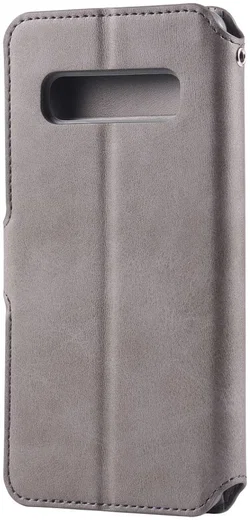 AZNS Samsung Galaxy S10 5G Portemonnee Hoesje Kunstleer Grijs afbeelding 4