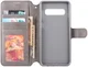 AZNS Samsung Galaxy S10 5G Portemonnee Hoesje Kunstleer Grijs afbeelding 2