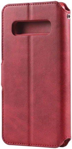 AZNS Samsung Galaxy S10 5G Portemonnee Hoesje Kunstleer Rood afbeelding 4