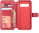 AZNS Samsung Galaxy S10 5G Portemonnee Hoesje Kunstleer Rood afbeelding 2
