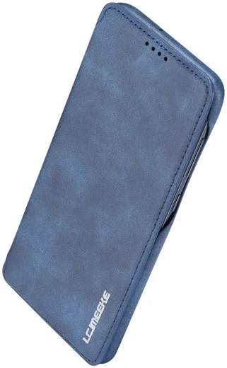 Samsung Galaxy A70 Hoesje Retro Bookcase met Kaarthouder Blauw afbeelding 8