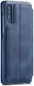 Samsung Galaxy A70 Hoesje Retro Bookcase met Kaarthouder Blauw afbeelding 2