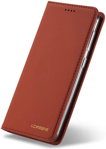 Samsung Galaxy A40 Hoesje Wallet Bookcase Kunstleer Bruin afbeelding 5