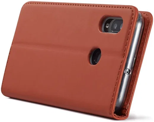 Samsung Galaxy A40 Hoesje Wallet Bookcase Kunstleer Bruin afbeelding 9