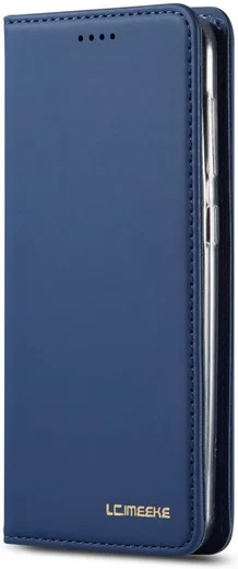Samsung Galaxy A40 Hoesje Wallet Bookcase Kunstleer Blauw afbeelding 4