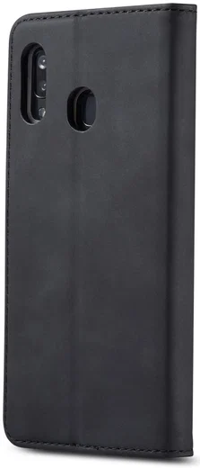 Samsung Galaxy A40 Hoesje Wallet Bookcase Kunstleer Zwart afbeelding 4