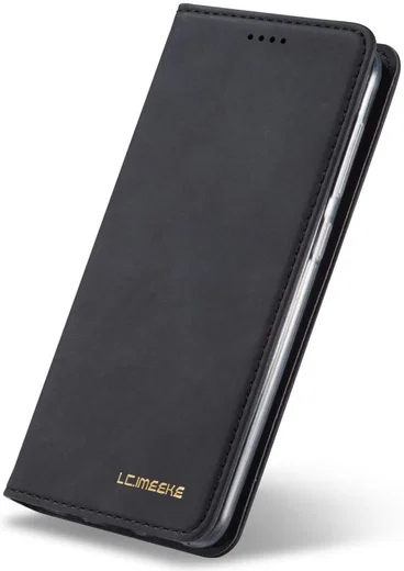 Samsung Galaxy A40 Hoesje Wallet Bookcase Kunstleer Zwart afbeelding 10