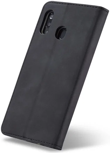 Samsung Galaxy A40 Hoesje Wallet Bookcase Kunstleer Zwart afbeelding 11