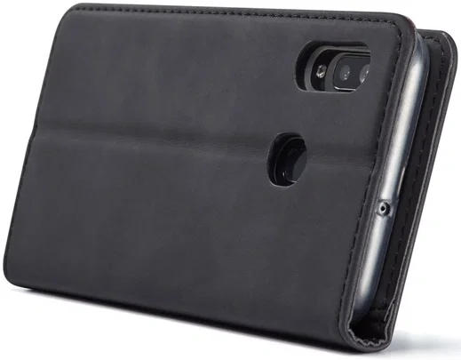 Samsung Galaxy A40 Hoesje Wallet Bookcase Kunstleer Zwart afbeelding 6