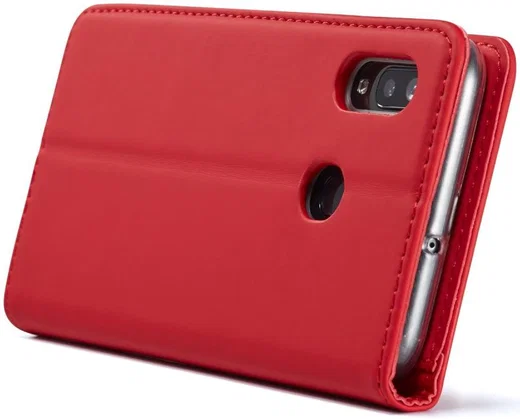 Samsung Galaxy A40 Hoesje Wallet Bookcase Kunstleer Rood afbeelding 13
