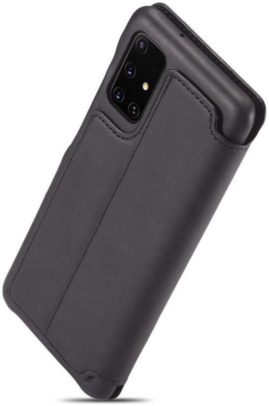 Samsung Galaxy A51 Hoesje Vintage Bookcase met Kaarthouder Zwart afbeelding 8
