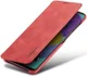 Samsung Galaxy A51 Hoesje Vintage Bookcase met Kaarthouder Rood afbeelding 1