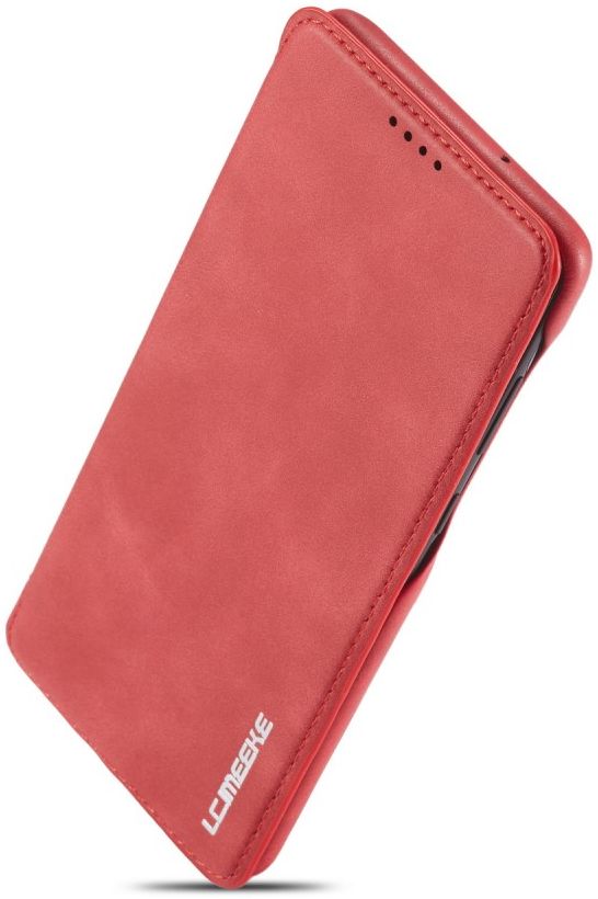 Samsung Galaxy A51 Hoesje Vintage Bookcase met Kaarthouder Rood afbeelding 7