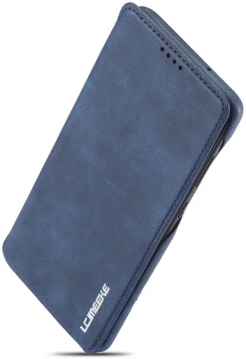 Samsung Galaxy A51 Hoesje Vintage Bookcase met Kaarthouder Blauw afbeelding 7