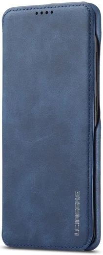 Samsung Galaxy A51 Hoesje Vintage Bookcase met Kaarthouder Blauw afbeelding 5