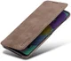 Samsung Galaxy A51 Hoesje Vintage Bookcase met Kaarthouder Coffee afbeelding 1