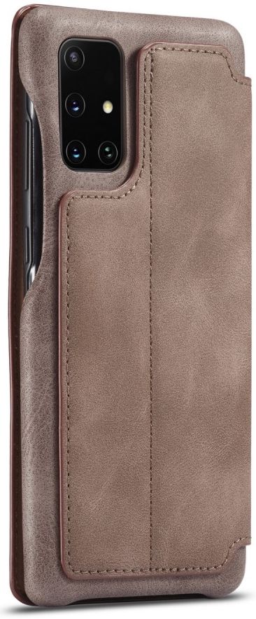 Samsung Galaxy A51 Hoesje Vintage Bookcase met Kaarthouder Coffee afbeelding 2