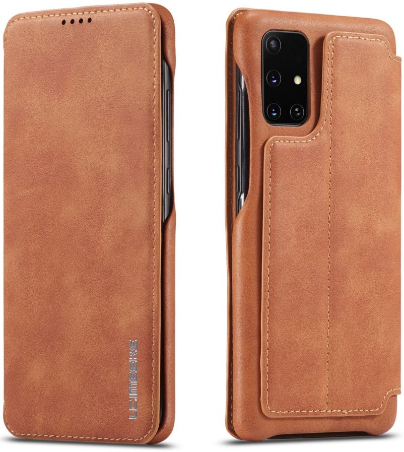 Samsung Galaxy A71 Hoesje Vintage Bookcase met Kaarthouder Bruin afbeelding 7