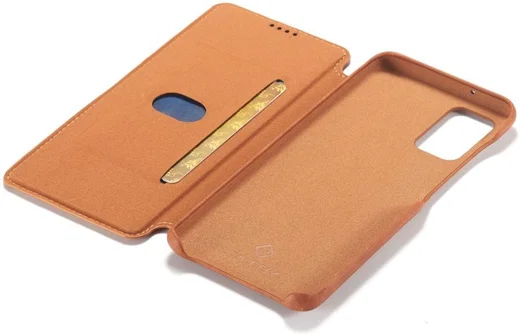 Samsung Galaxy A71 Hoesje Vintage Bookcase met Kaarthouder Bruin afbeelding 10