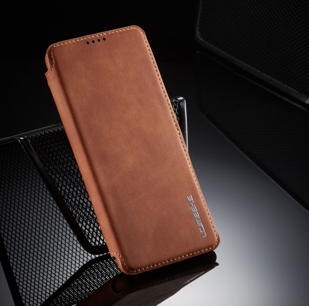 Samsung Galaxy A71 Hoesje Vintage Bookcase met Kaarthouder Bruin afbeelding 12