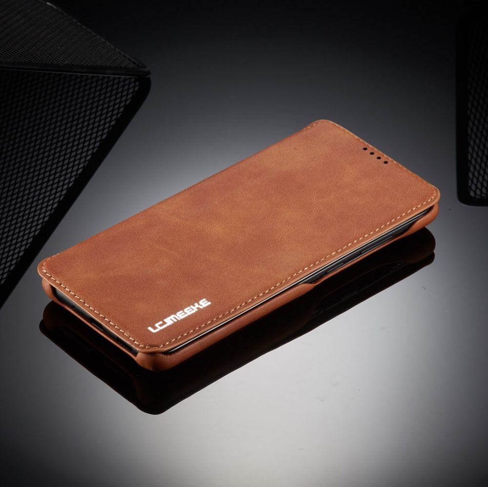 Samsung Galaxy A71 Hoesje Vintage Bookcase met Kaarthouder Bruin afbeelding 14