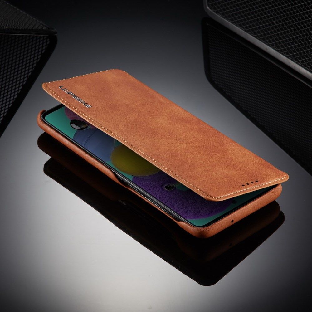 Samsung Galaxy A71 Hoesje Vintage Bookcase met Kaarthouder Bruin afbeelding 16