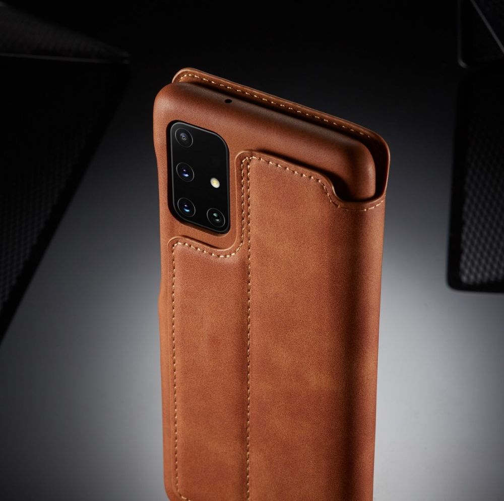 Samsung Galaxy A71 Hoesje Vintage Bookcase met Kaarthouder Bruin afbeelding 17
