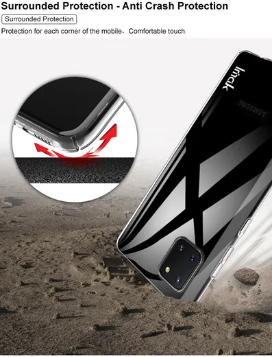 IMAK Crystal II Pro Samsung Note 10 Lite Hoesje met Screenprotector afbeelding 12
