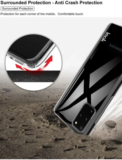 IMAK Crystal II Pro Samsung Galaxy S20 Plus Hoesje met Screenprotector afbeelding 12