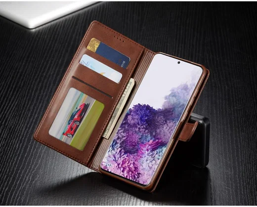 Samsung Galaxy S20 Retro Book Case Portemonnee Hoesje Bruin afbeelding 8