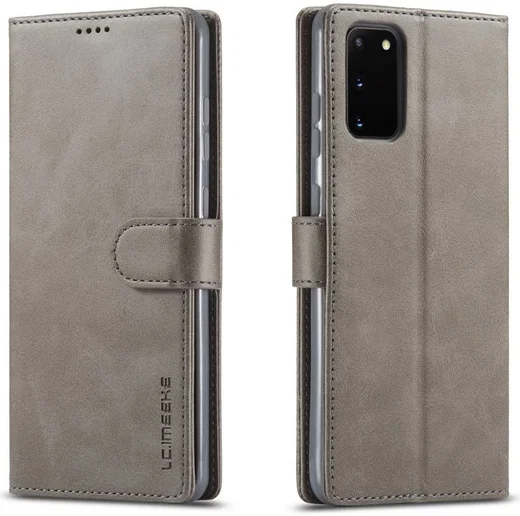 Samsung Galaxy S20 Retro Book Case Portemonnee Hoesje Grijs afbeelding 4