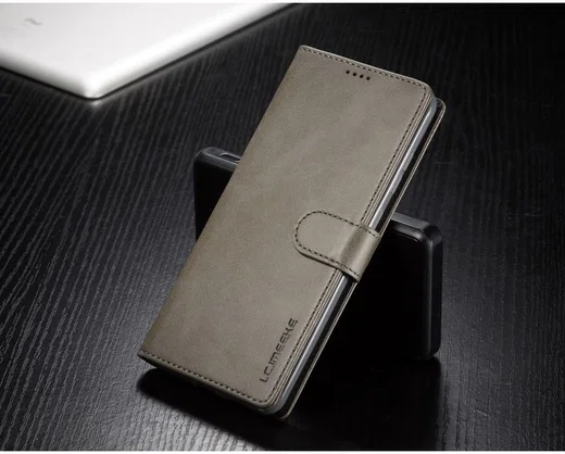 Samsung Galaxy S20 Retro Book Case Portemonnee Hoesje Grijs afbeelding 5