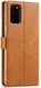 Samsung Galaxy S20 Retro Book Case Portemonnee Hoesje Lichtbruin afbeelding 2