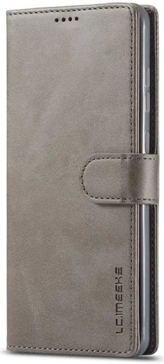 Samsung Galaxy S20 Plus Retro Book Case Portemonnee Hoesje Grijs afbeelding 1