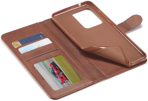 Samsung Galaxy S20 Ultra Retro Book Case Portemonnee Hoesje Coffee afbeelding 16