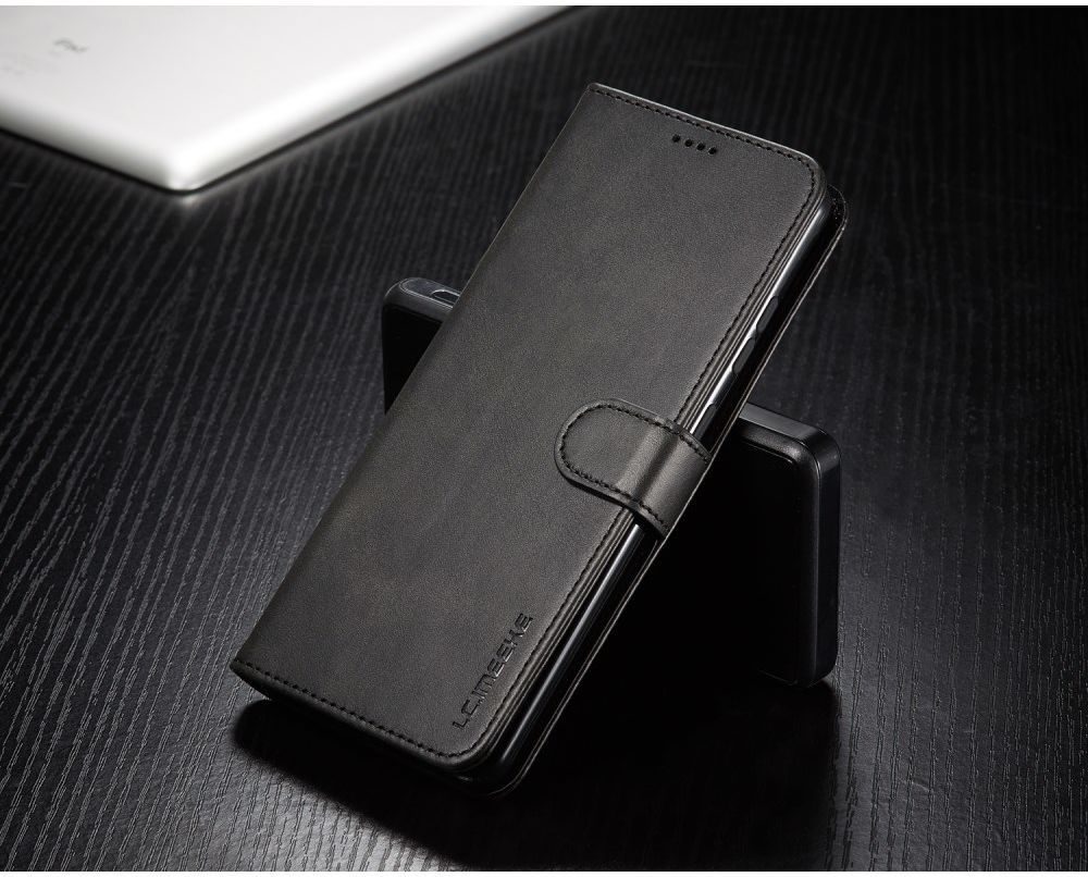 Samsung Galaxy S20 Ultra Retro Book Case Portemonnee Hoesje Zwart afbeelding 5