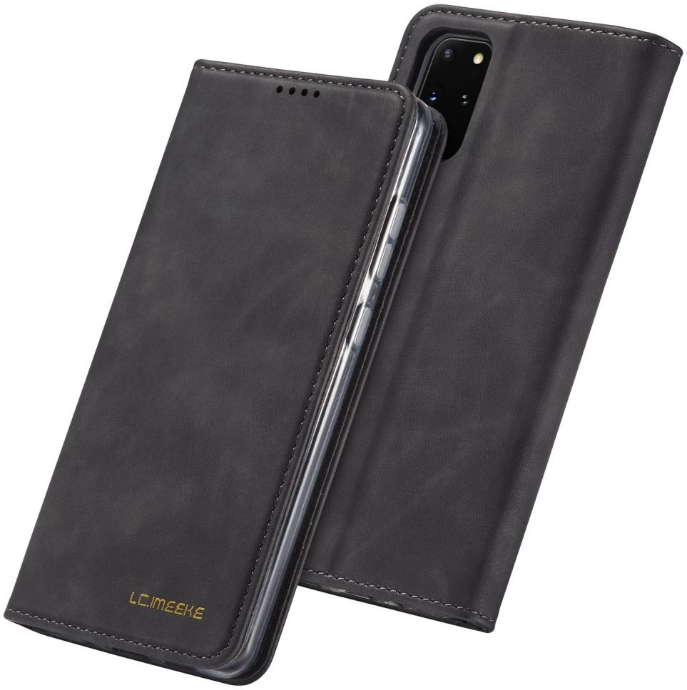 Samsung Galaxy S20 Plus Hoesje Retro Bookcase met Kaarthouder Zwart afbeelding 12