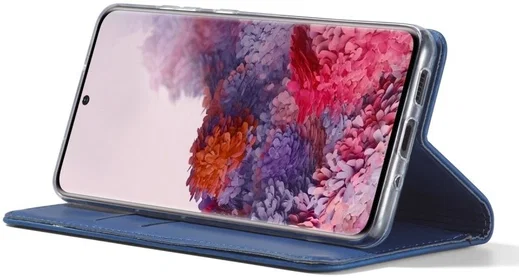 Samsung Galaxy S20 Plus Hoesje Wallet Bookcase Kunstleer Blauw afbeelding 3