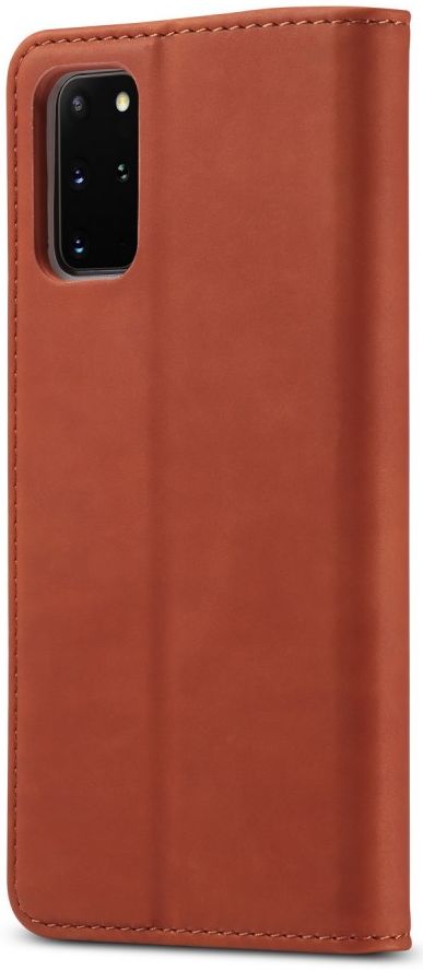 Samsung Galaxy S20 Plus Hoesje Wallet Bookcase Kunstleer Bruin afbeelding 2