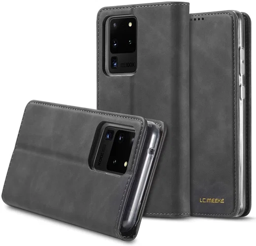 Samsung Galaxy S20 Ultra Hoesje Wallet Bookcase Kunstleer Zwart afbeelding 8