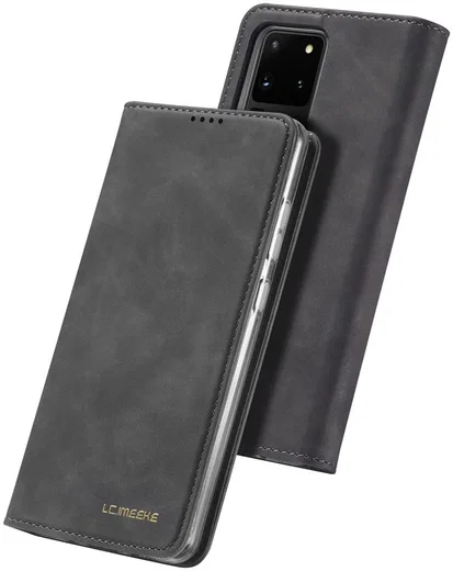 Samsung Galaxy S20 Ultra Hoesje Wallet Bookcase Kunstleer Zwart afbeelding 6