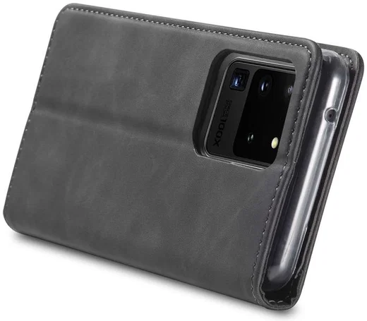 Samsung Galaxy S20 Ultra Hoesje Wallet Bookcase Kunstleer Zwart afbeelding 10