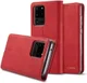 Samsung Galaxy S20 Ultra Hoesje Wallet Bookcase Kunstleer Rood afbeelding 9